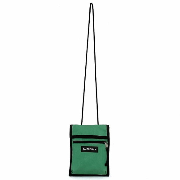 Balenciaga Shoulder Bag Canvas Leather Green - Picture 4 of 10